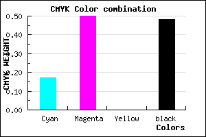 #6E4284 color CMYK mixer