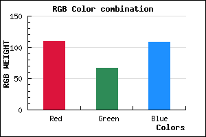 rgb background color #6E436C mixer