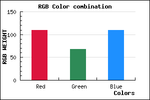 rgb background color #6E446D mixer