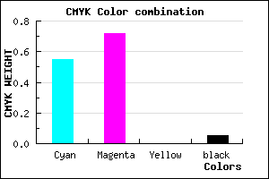 #6E44F3 color CMYK mixer