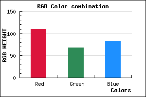 rgb background color #6E4452 mixer