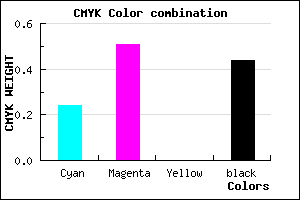 #6E4690 color CMYK mixer