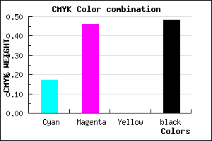 #6E4885 color CMYK mixer