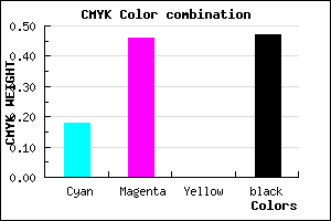#6E4886 color CMYK mixer
