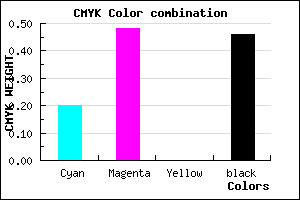 #6E488A color CMYK mixer