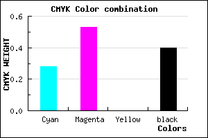 #6E4899 color CMYK mixer