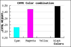 #6E4983 color CMYK mixer