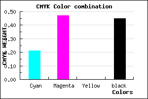 #6E4A8C color CMYK mixer