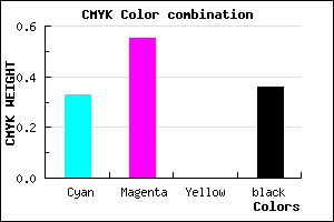 #6E4AA4 color CMYK mixer
