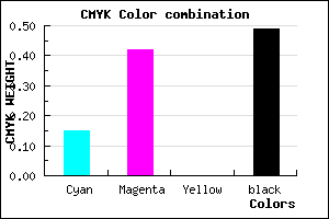 #6E4B81 color CMYK mixer
