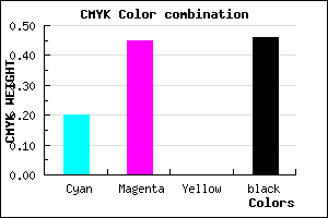 #6E4C8A color CMYK mixer