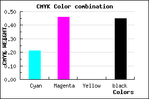#6E4C8C color CMYK mixer