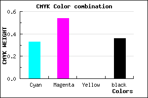 #6E4CA4 color CMYK mixer