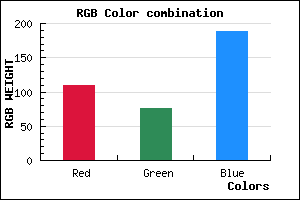 rgb background color #6E4CBC mixer