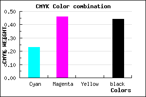 #6E4D8F color CMYK mixer