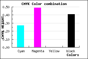 #6E4D97 color CMYK mixer