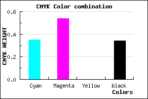#6E4DA9 color CMYK mixer