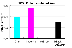 #6E4FB3 color CMYK mixer