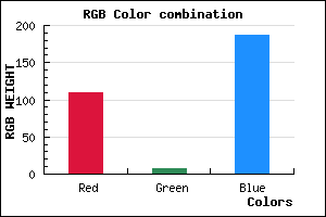 rgb background color #6E08BB mixer