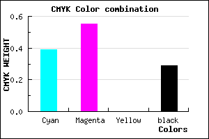 #6E51B5 color CMYK mixer