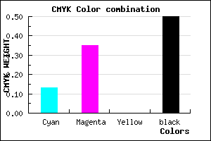 #6E537F color CMYK mixer