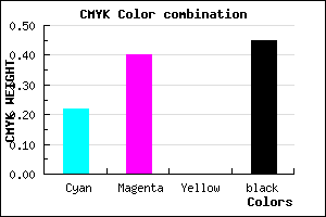 #6E558D color CMYK mixer