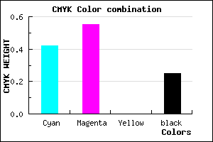 #6E55BF color CMYK mixer