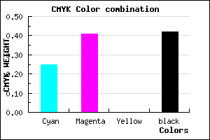 #6E5793 color CMYK mixer