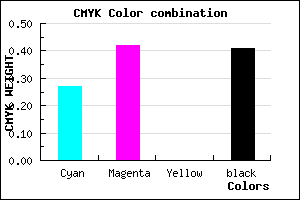 #6E5797 color CMYK mixer