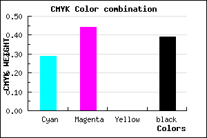 #6E579C color CMYK mixer