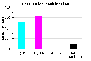 #6E57E7 color CMYK mixer
