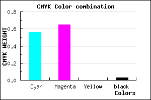 #6E57F8 color CMYK mixer