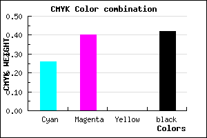 #6E5995 color CMYK mixer