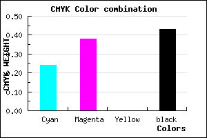 #6E5A91 color CMYK mixer