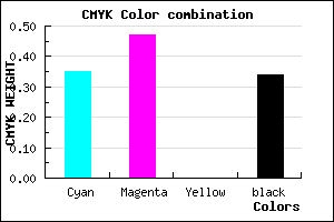 #6E5AA9 color CMYK mixer