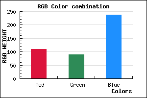rgb background color #6E5AED mixer