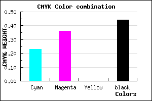 #6E5B8F color CMYK mixer