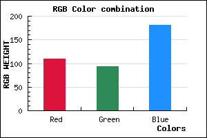 rgb background color #6E5EB5 mixer
