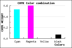 #6E5EEC color CMYK mixer