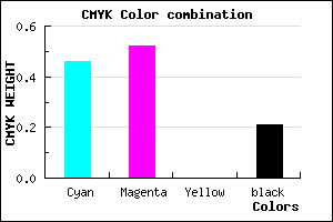 #6E60CA color CMYK mixer