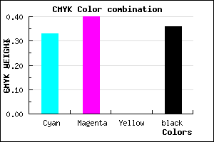 #6E62A4 color CMYK mixer