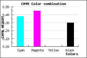 #6E62B2 color CMYK mixer