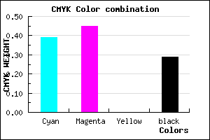 #6E63B5 color CMYK mixer