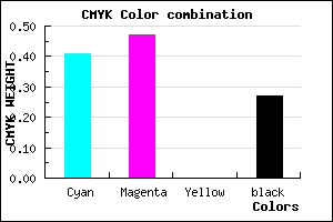 #6E63BB color CMYK mixer