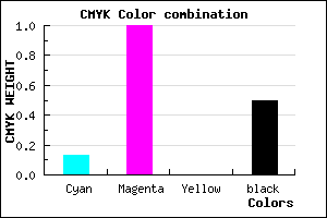 #6F007F color CMYK mixer