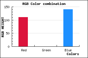 rgb background color #6F008C mixer