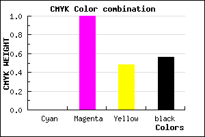 #6F003A color CMYK mixer