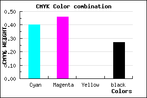 #6F64BA color CMYK mixer