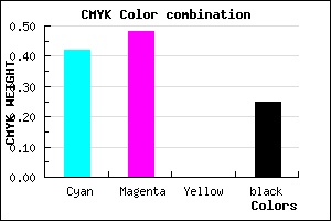 #6F64C0 color CMYK mixer
