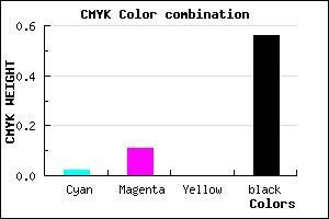 #6F6571 color CMYK mixer